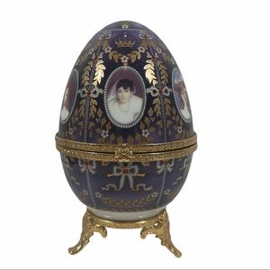 Rare Limoges Egg Trinket Vintage